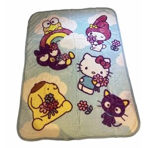 Sanrio Hello Kitty and Friends Twin Raschel Blanket 60IN. x 80IN. FREE SHIPPING
